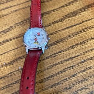 Minnie Mouse antique real leather watch